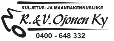 kuljetus- ja maanrakennusliike R & V ojonen logo