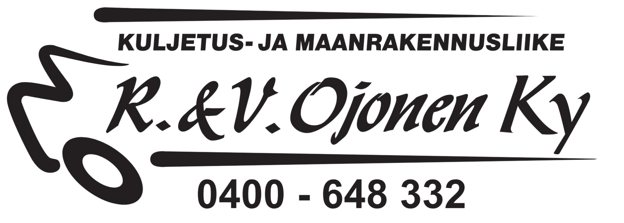 kuljetus- ja maanrakennusliike R & V ojonen logo