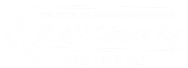 kuljetus- ja maanrakennusliike R & V ojonen logo